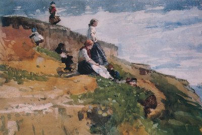 On the Cliff by Winslow Homer